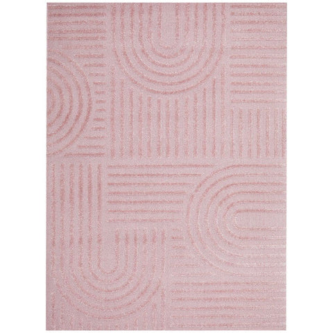 Catana 4755 Pink Modern Patterned Rug - Rugs Of Beauty - 1