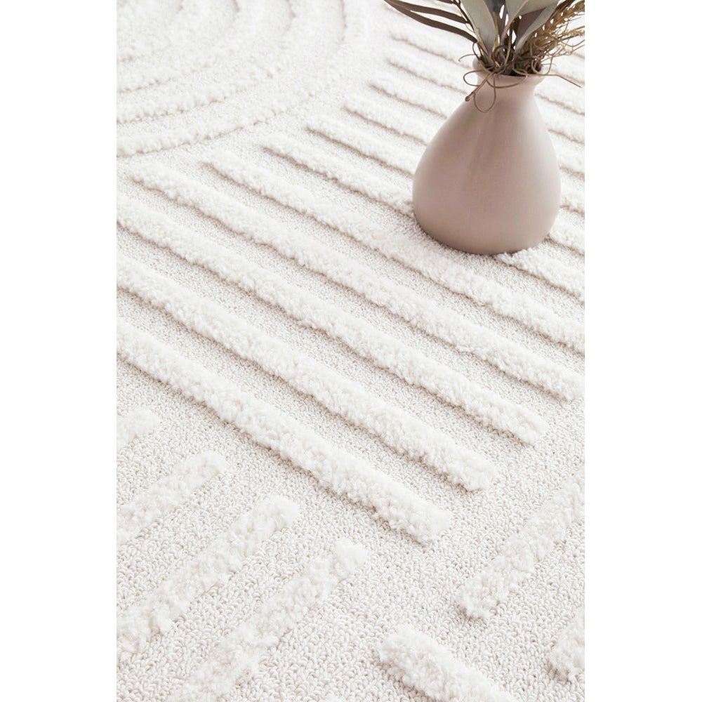 Catana 4755 White Modern Patterned Rug - Rugs Of Beauty - 6