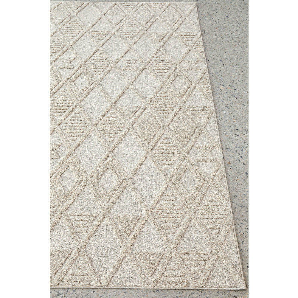 Catana 4756 Natural Modern Diamond Patterned Rug - Rugs Of Beauty - 2