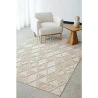 Catana 4756 Natural Modern Diamond Patterned Rug - Rugs Of Beauty - 4