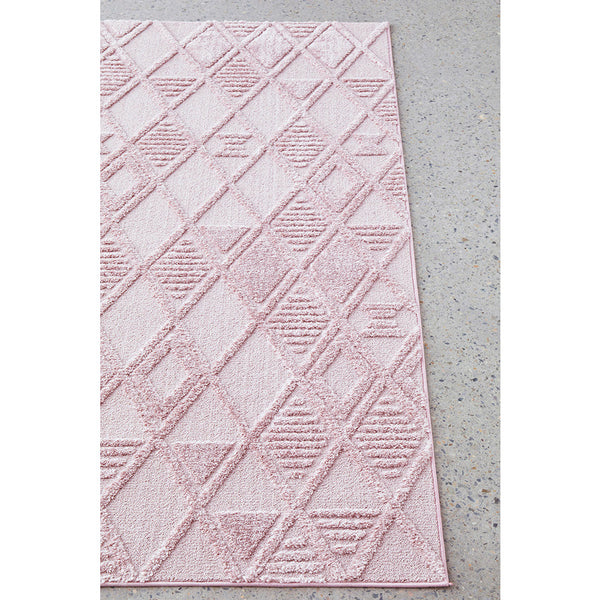 Catana 4756 Pink Modern Diamond Patterned Rug - Rugs Of Beauty - 2