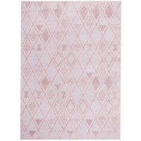 Catana 4756 Pink Modern Diamond Patterned Rug - Rugs Of Beauty - 1