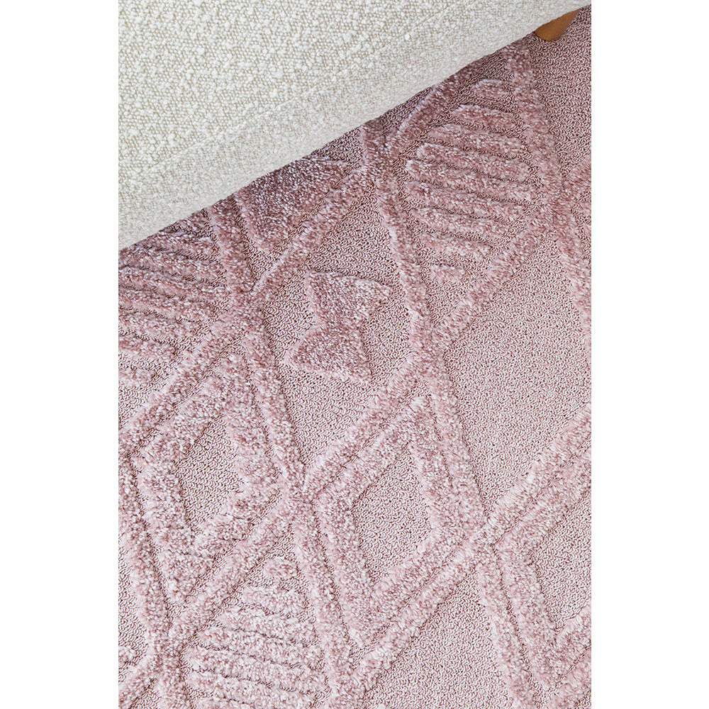 Catana 4756 Pink Modern Diamond Patterned Rug - Rugs Of Beauty - 6