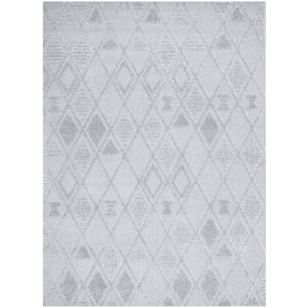 Catana 4756 Silver Grey Modern Diamond Patterned Rug - Rugs Of Beauty - 1