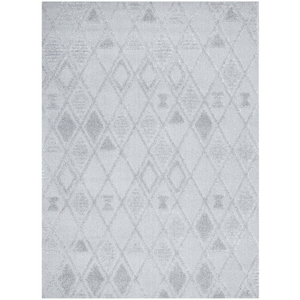 Catana 4756 Silver Grey Modern Diamond Patterned Rug - Rugs Of Beauty - 1