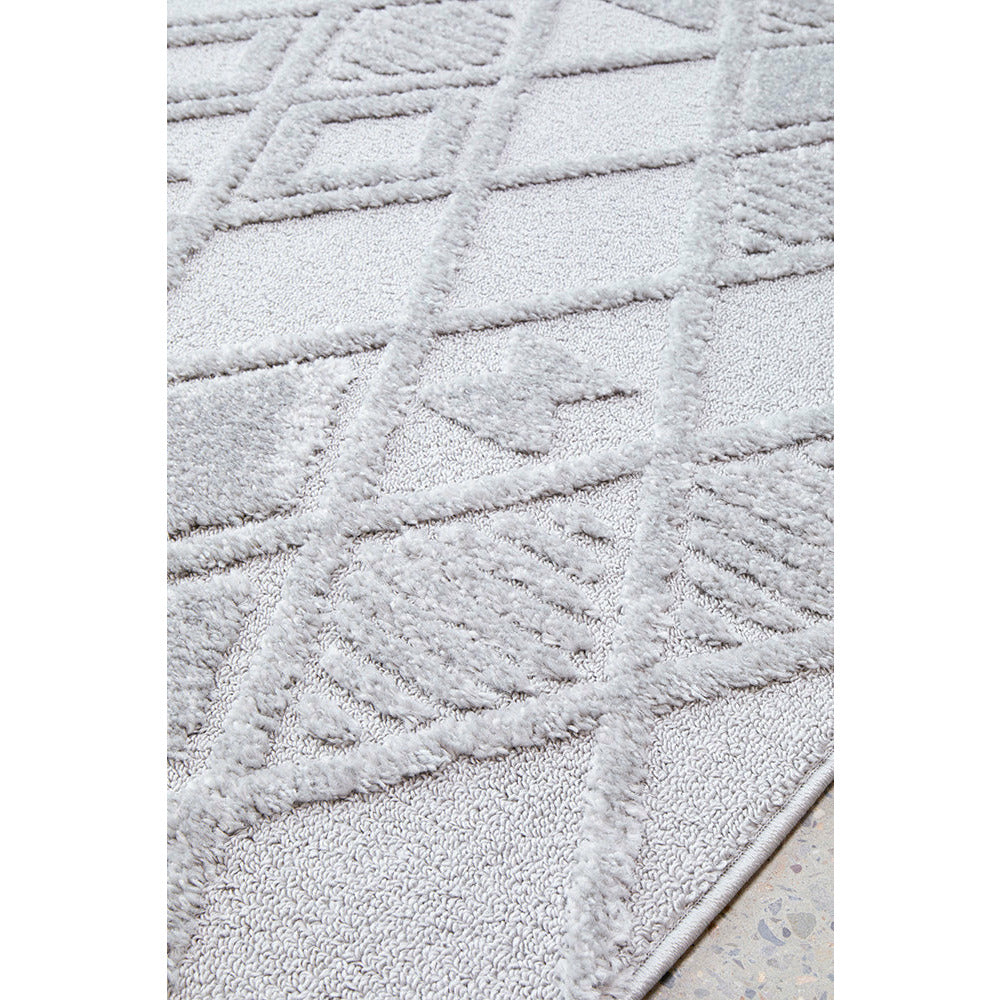 Catana 4756 Silver Grey Modern Diamond Patterned Rug - Rugs Of Beauty - 6