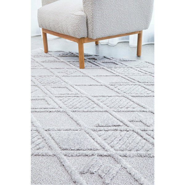 Catana 4756 Silver Grey Modern Diamond Patterned Rug - Rugs Of Beauty - 2