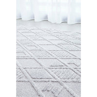 Catana 4756 Silver Grey Modern Diamond Patterned Rug - Rugs Of Beauty - 7