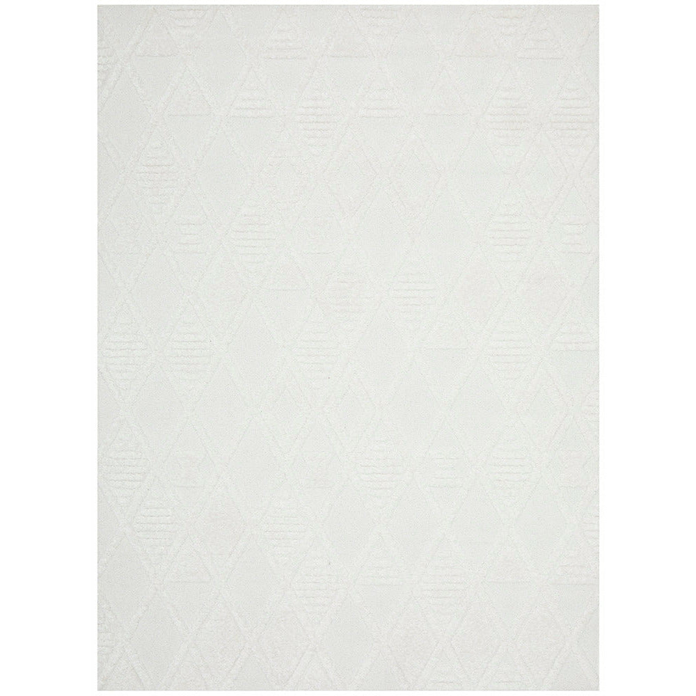 Catana 4756 White Modern Diamond Patterned Rug - Rugs Of Beauty - 1