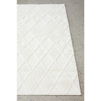 Catana 4756 White Modern Diamond Patterned Rug - Rugs Of Beauty - 2