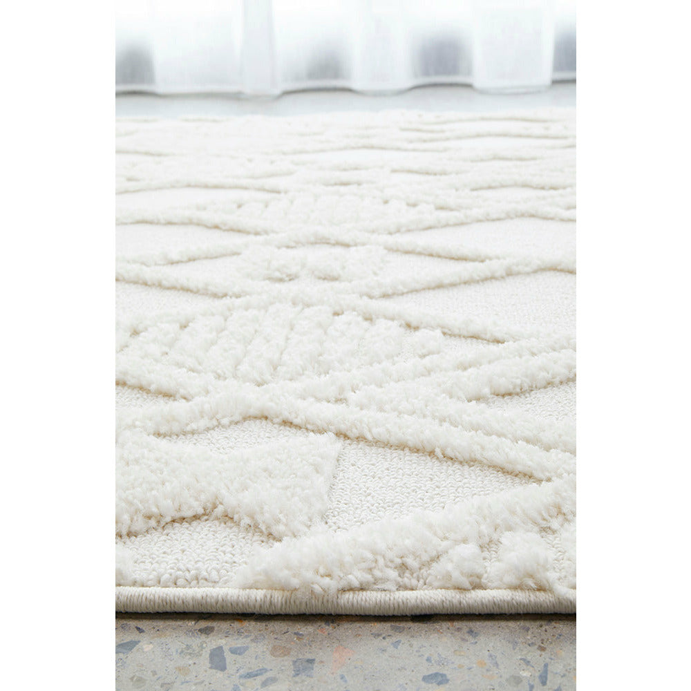 Catana 4756 White Modern Diamond Patterned Rug - Rugs Of Beauty - 7