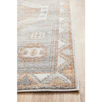 Bergen 1431 Peach Grey Transitional Medallion Patterned Runner Rug - Rugs Of Beauty - 7