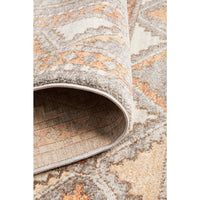 Bergen 1431 Peach Grey Transitional Medallion Patterned Rug - Rugs Of Beauty - 9