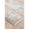 Bergen 1431 Peach Natural White Silver Transitional Medallion Patterned Runner Rug - Rugs Of Beauty - 6