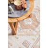 Bergen 1431 Peach Natural White Silver Transitional Medallion Patterned Runner Rug - Rugs Of Beauty - 5