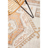 Bergen 1431 Peach Natural White Silver Transitional Medallion Patterned Rug - Rugs Of Beauty - 5