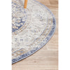 Bergen 1432 Ocean Blue Transitional Medallion Patterned Round Rug - Rugs Of Beauty - 6