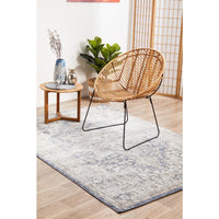 Bergen 1432 Ocean Blue Transitional Medallion Patterned Rug - Rugs Of Beauty - 3