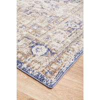 Bergen 1432 Ocean Blue Transitional Medallion Patterned Rug - Rugs Of Beauty - 6