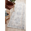 Bergen 1433 Ocean Blue Peach Transitional Medallion Patterned Runner Rug - Rugs Of Beauty - 2