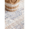 Bergen 1433 Ocean Blue Peach Transitional Medallion Patterned Runner Rug - Rugs Of Beauty - 8