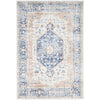 Bergen 1433 Ocean Blue Transitional Medallion Patterned Rug - Rugs Of Beauty - 1