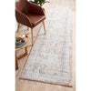 Bergen 1433 Peach Ocean Blue Transitional Medallion Patterned Runner Rug - Rugs Of Beauty - 2