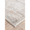 Bergen 1433 Silver Grey Soft Blue Warm Peach Transitional Medallion Patterned Runner Rug - Rugs Of Beauty - 6