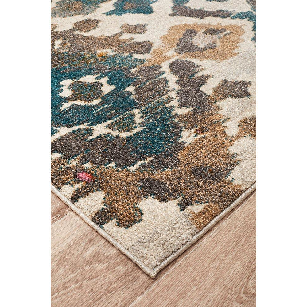 Brakist 231 Abstract Multi Coloured Patterned Modern Designer Rug - Rugs Of Beauty - 4