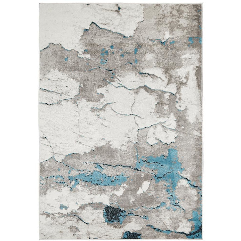 Dellinger 231 Blue Beige Grey Modern Rug - Rugs Of Beauty - 1