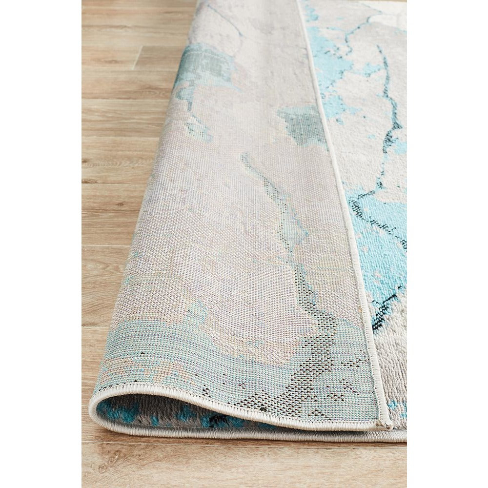 Dellinger 231 Blue Beige Grey Modern Abstract Rug - Rugs Of Beauty - 7