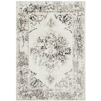Dellinger 232 Black Beige White Transitional Rug - Rugs Of Beauty - 1