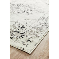 Dellinger 232 Black Beige White Transitional Abstract Rug - Rugs Of Beauty - 3