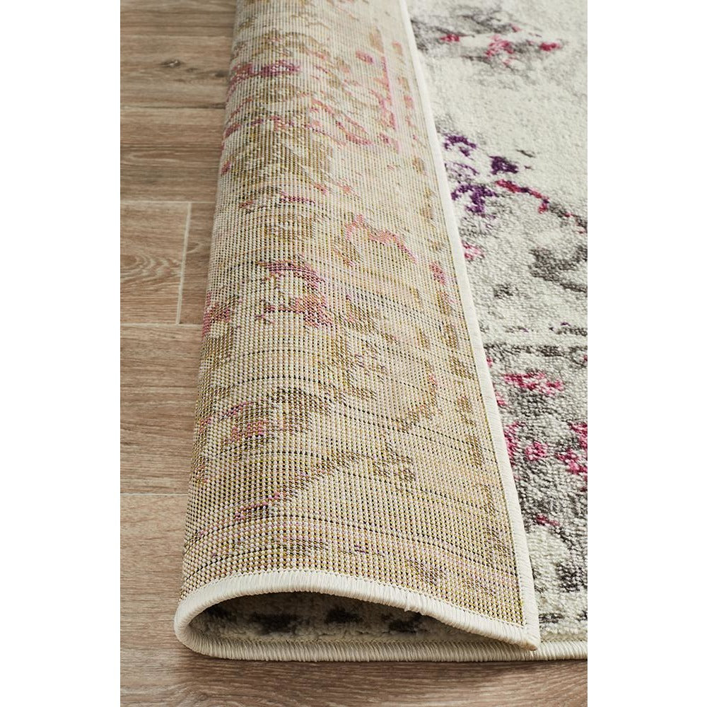Dellinger 232 Pink Beige Grey Transitional Abstract Rug - Rugs Of Beauty - 7