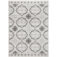 Dellinger 235 Black Beige Grey Modern Floral Abstract Rug - Rugs Of Beauty - 1