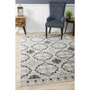 Dellinger 235 Black Beige Grey Modern Floral Abstract Rug - Rugs Of Beauty - 2