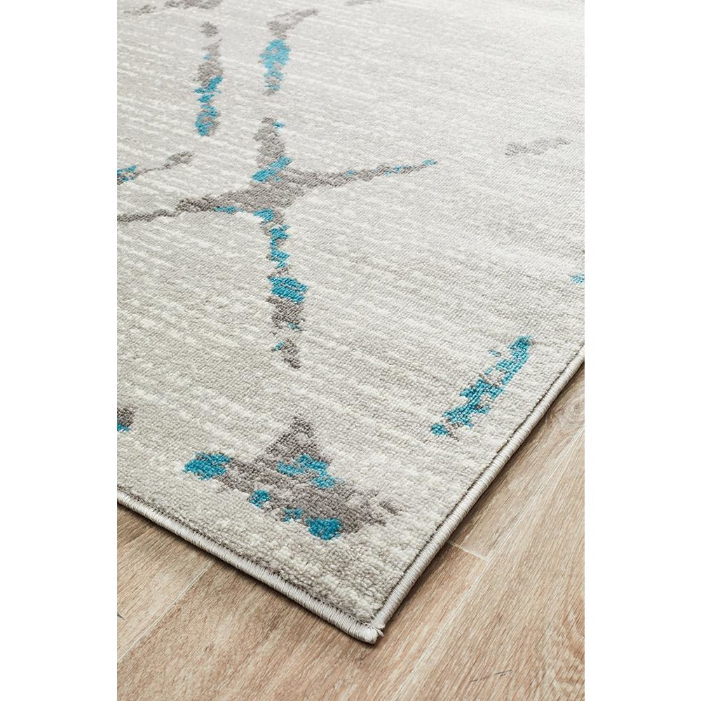 Dellinger 236 Blue Beige Grey Modern Abstract Rug - Rugs Of Beauty - 3