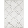 Dellinger 236 Ivory White Grey Modern Diamond Patterned Rug - Rugs Of Beauty - 1