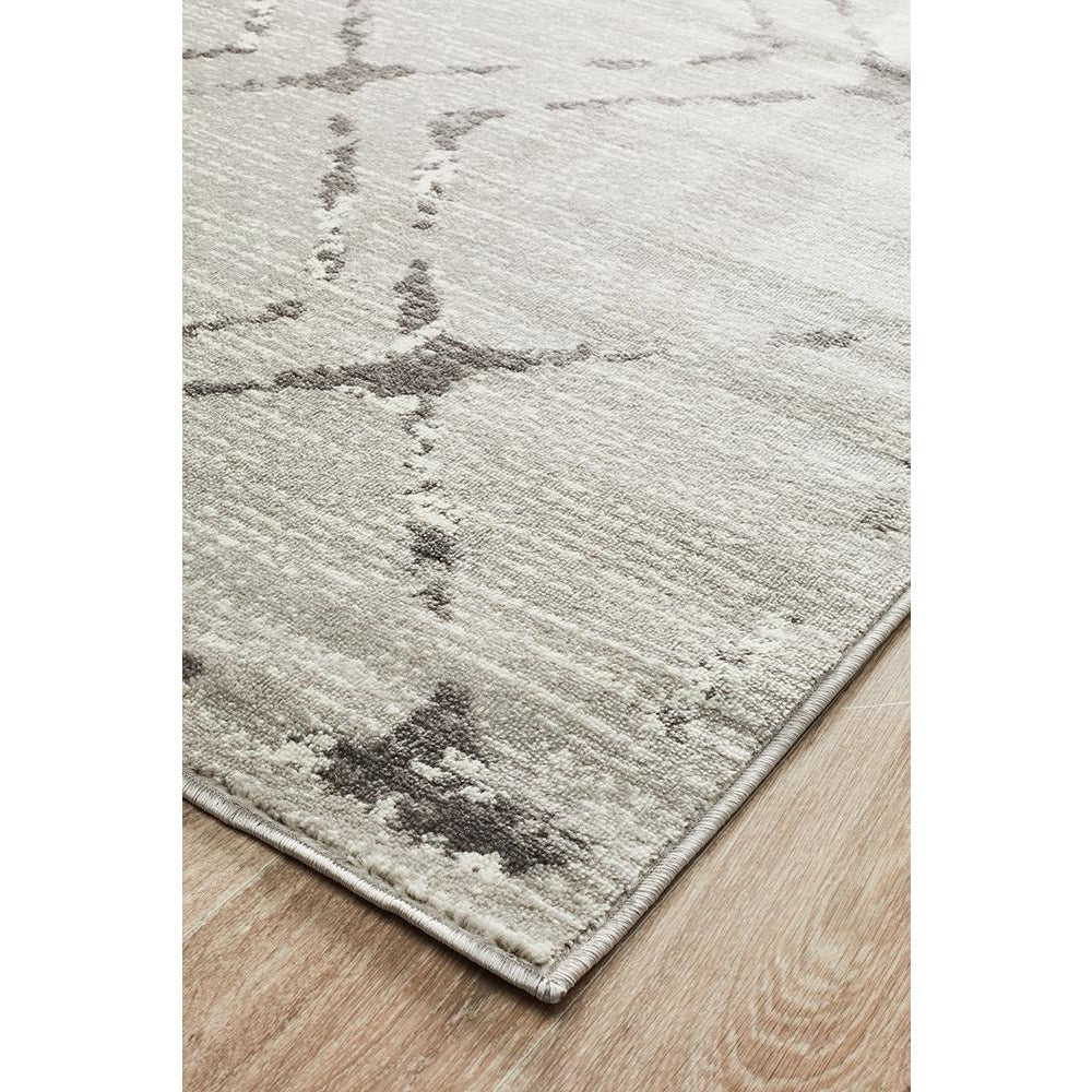 Dellinger 236 Silver Grey Beige Modern Abstract Rug - Rugs Of Beauty - 3