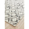 Dellinger 237 Black Beige Grey Modern Diamond Patterned Abstract Rug - Rugs Of Beauty - 3