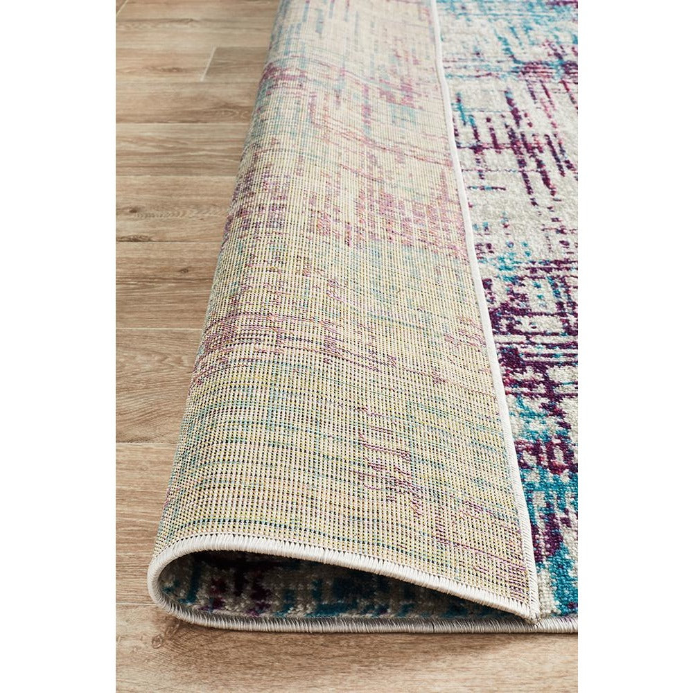 Dellinger 238 Purple Blue Beige Modern Abstract Patterned Rug - Rugs Of Beauty - 7