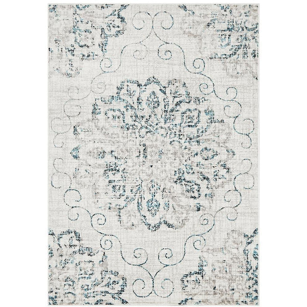 Dellinger 239 Blue Black Grey Beige Transitional Rug - Rugs Of Beauty - 1