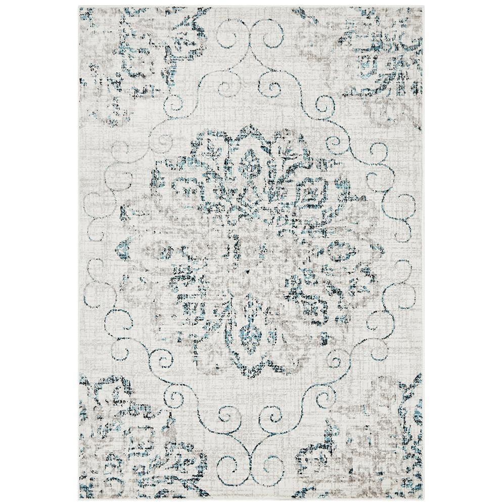 Dellinger 239 Blue Black Grey Beige Transitional Rug - Rugs Of Beauty - 1