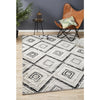 Dellinger 246 Black Beige Grey Modern Diamond Patterned Rug - Rugs Of Beauty - 2