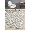 Dellinger 246 Grey Beige Modern Diamond Patterned Rug - Rugs Of Beauty - 2