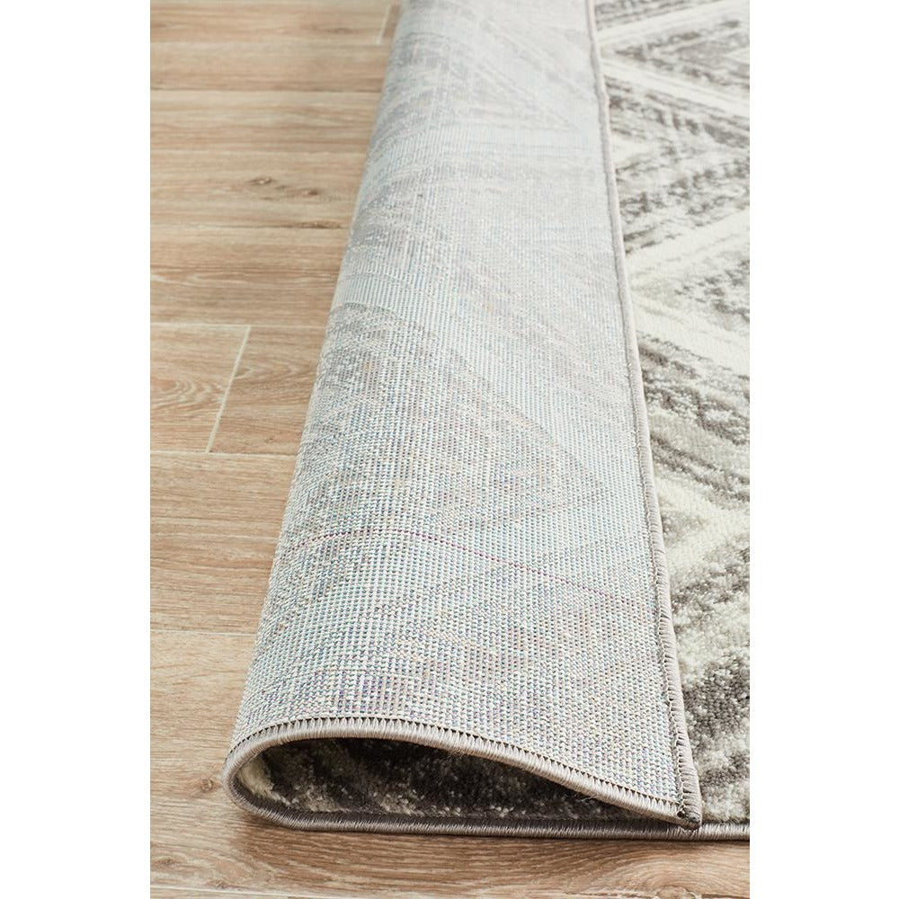 Dellinger 246 Grey Beige Modern Diamond Patterned Abstract Rug - Rugs Of Beauty - 7