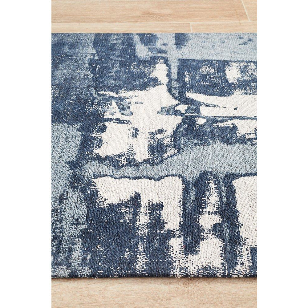 Asgard 175 Denim Blue Modern Abstract Runner Rug - Rugs Of Beauty - 5