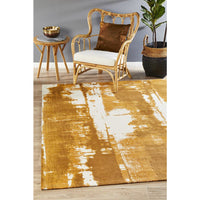 Asgard 175 Mustard Modern Abstract Rug - Rugs Of Beauty - 2
