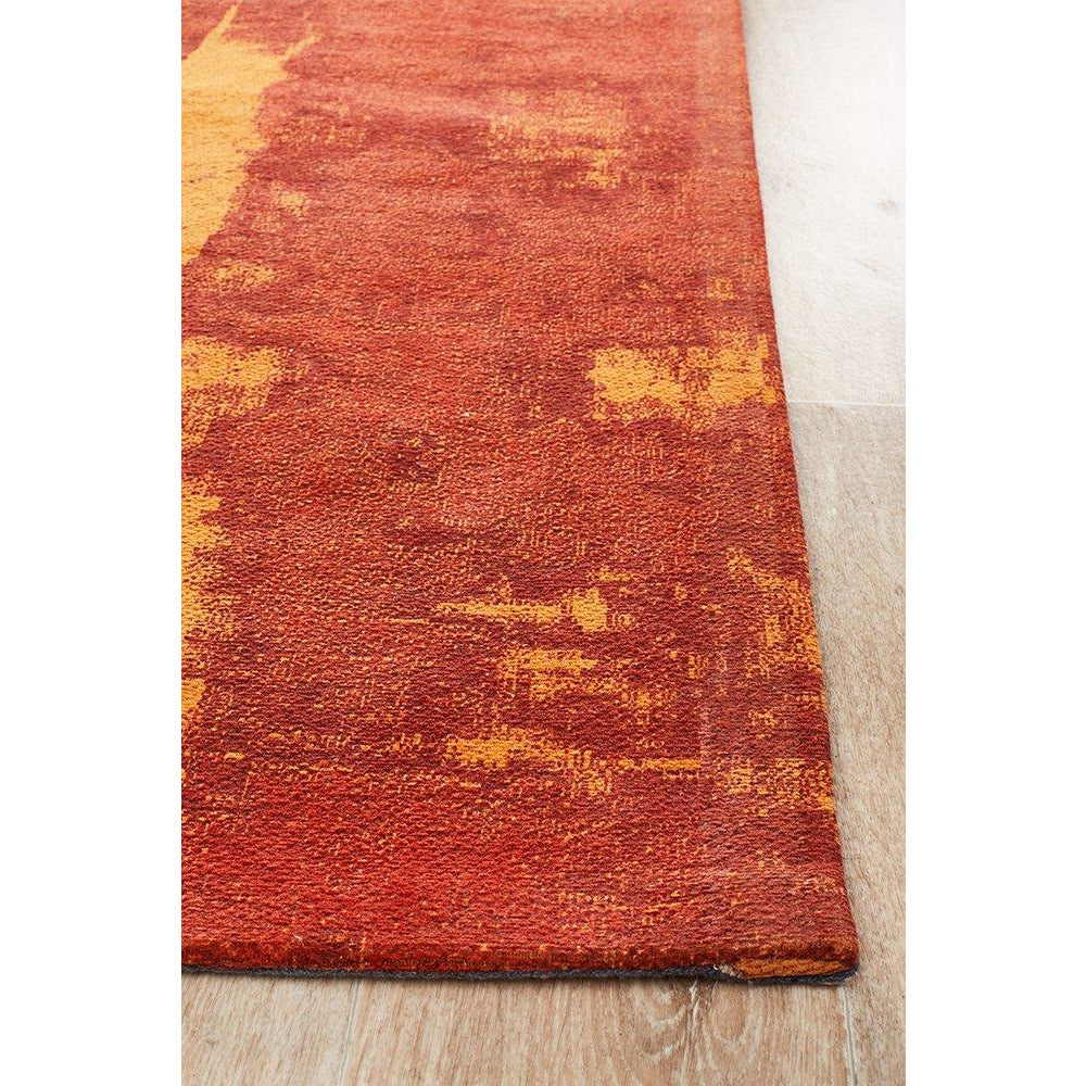 Asgard 175 Paprika Modern Abstract Runner Rug - Rugs Of Beauty - 4