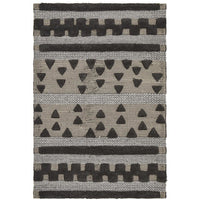 Quivira 473 Charcoal Grey Patterned Modern Rug - Rugs Of Beauty - 1
